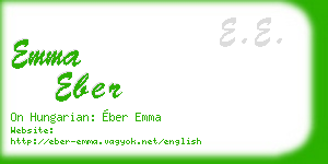 emma eber business card